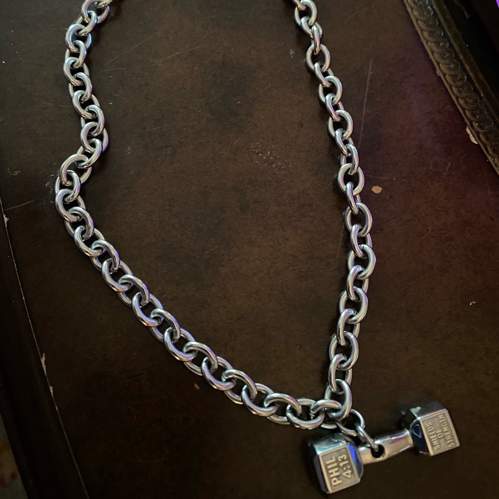 Shield of Strength sterling toggle necklace